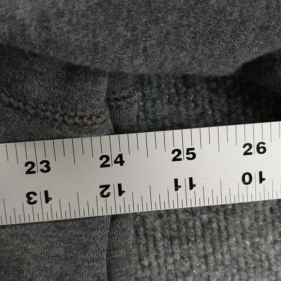 Nike Men's Spell Out Neon Logo Hoodie Sweatshirt Gray Large Pullover Drawstring - Picture 14 of 14